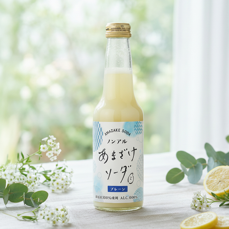 ノンアルあまざけソーダ プレーン
